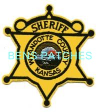 KANSAS,A,WYANDOTTE COUNTY SHERIFF BADGE PATCH 1_wm
